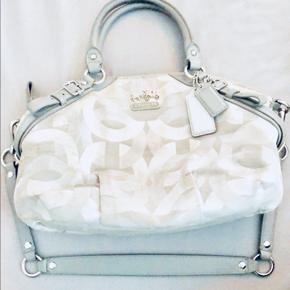 Coach gray handbag